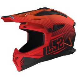 LS2 MX708 FAST II Duck Matt HV Orange Red