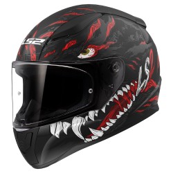 Casco integral LS2 Rapid II Kaiju Matt Black Red White
