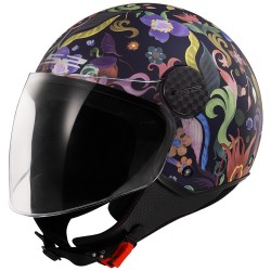 Casco jet LS2 Sphere Lux II Bloom Blue Pink Casco jet LS2 Sphere Lux II Bloom Blue Pink