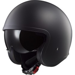 Casco jet LS2 OF599 Spitfire II Solid Matt Black Casco jet LS2 OF599 Spitfire II Solid Matt Black
