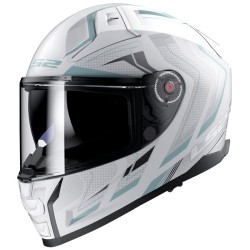 Casco integral LS2 FF811 VECTOR II Alizer Matt White Silver Casco integral LS2 FF811 VECTOR II Alizer Matt White Silver