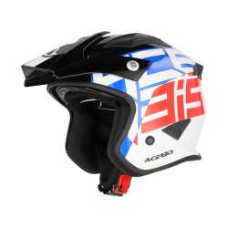 Casco Jet ACERBIS Aria Sport Blanco Azul Rojo Casco Jet ACERBIS Aria Sport Blanco Azul Rojo