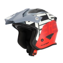 Casco Jet ACERBIS Aria Sport Gris Rojo Casco Jet ACERBIS Aria Sport Gris Rojo