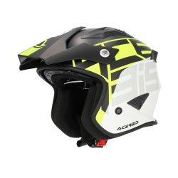 Casco Jet ACERBIS Aria Sport Negro Amarillo Fluo Casco Jet ACERBIS Aria Sport Negro Amarillo Fluo