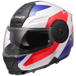 Casco LS2 FF902 SCOPE II Duria White Blue Red
