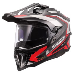 LS2 MX701 EXPLORER CARBON Frontier II  Matt White Red