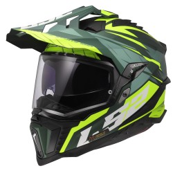 LS2 MX701 EXPLORER Spire Matt Green HV Yellow