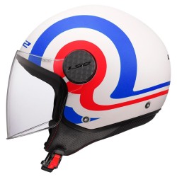 Casco jet LS2 Sphere Lux II Urby Blue Red Casco jet LS2 Sphere Lux II Urby Blue Red