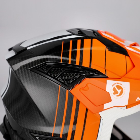 Casco Acerbis Airstrike C Orange-White - Micasco.es - Tu tienda de cascos de moto
