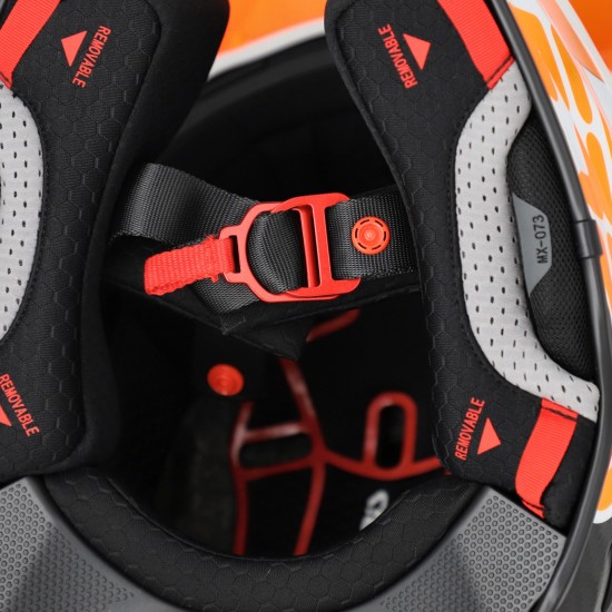 Casco Acerbis Airstrike C Orange-White - Micasco.es - Tu tienda de cascos de moto