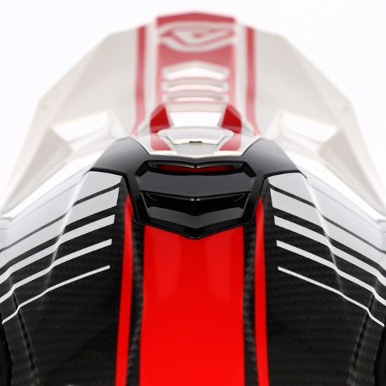 Casco Acerbis Airstrike C White-Red - Micasco.es - Tu tienda de cascos de moto