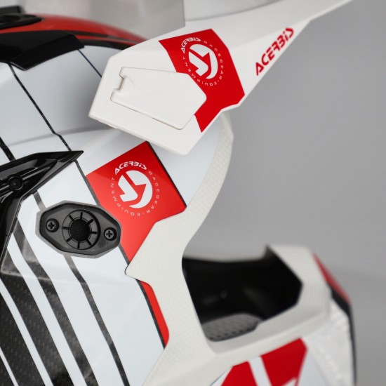 Casco Acerbis Airstrike C White-Red - Micasco.es - Tu tienda de cascos de moto