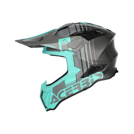 Casco Acerbis Airstrike C Black Turquesa - Micasco.es - Tu tienda de cascos de moto