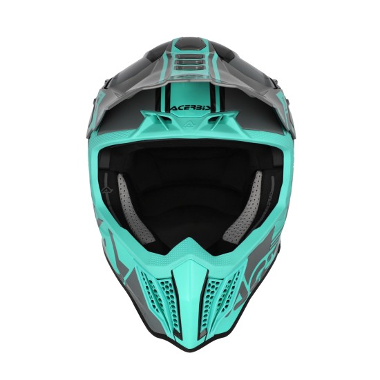 Casco Acerbis Airstrike C Black Turquesa - Micasco.es - Tu tienda de cascos de moto