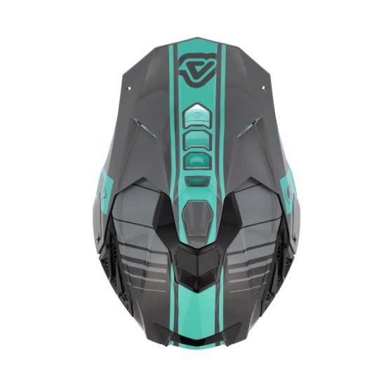 Casco Acerbis Airstrike C Black Turquesa - Micasco.es - Tu tienda de cascos de moto