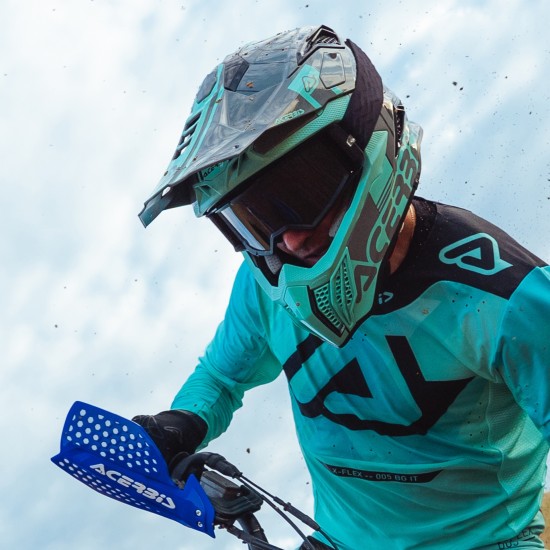 Casco Acerbis Airstrike C Black Turquesa - Micasco.es - Tu tienda de cascos de moto