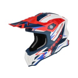 Casco Acerbis Airstrike X White Blue Red