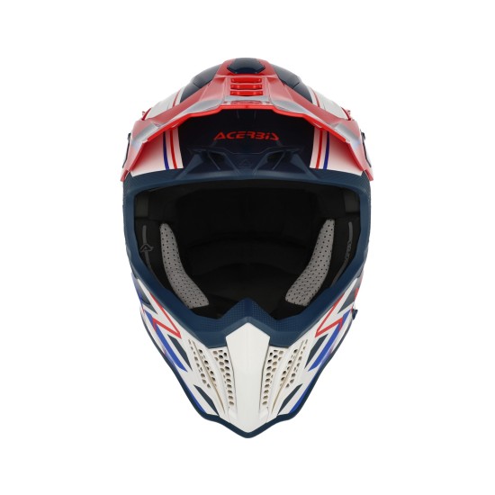 Casco Acerbis Airstrike X White Blue Red - Micasco.es - Tu tienda de cascos de moto