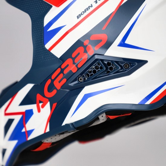 Casco Acerbis Airstrike X White Blue Red - Micasco.es - Tu tienda de cascos de moto