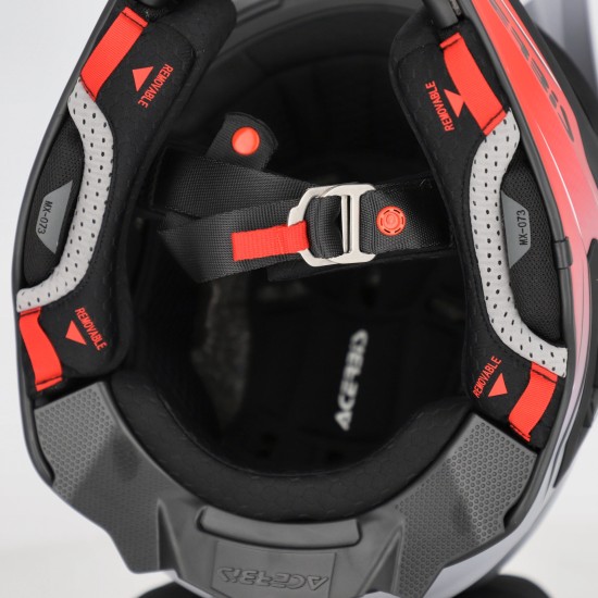 Casco Acerbis Airstrike X Grey Red - Micasco.es - Tu tienda de cascos de moto
