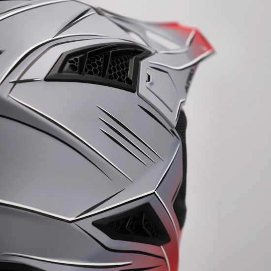 Casco Acerbis Airstrike X Grey Red - Micasco.es - Tu tienda de cascos de moto