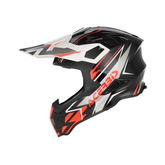Casco Acerbis Airstrike X Black Fluo Orange - Micasco.es - Tu tienda de cascos de moto