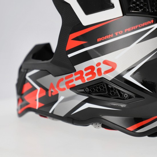 Casco Acerbis Airstrike X Black Fluo Orange - Micasco.es - Tu tienda de cascos de moto