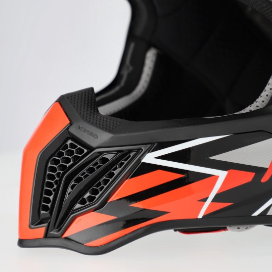 Casco Acerbis Airstrike X Black Fluo Orange - Micasco.es - Tu tienda de cascos de moto