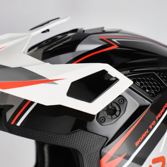 Casco Acerbis Airstrike X Black Fluo Orange - Micasco.es - Tu tienda de cascos de moto