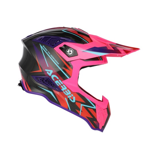 Casco Acerbis Airstrike X Black Pink - Micasco.es - Tu tienda de cascos de moto