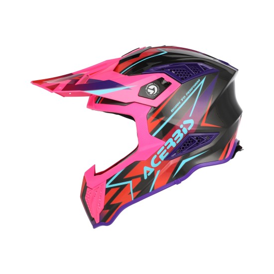 Casco Acerbis Airstrike X Black Pink - Micasco.es - Tu tienda de cascos de moto