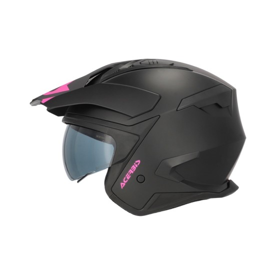 Casco jet ACERBIS Aria EVO Solid Black Pink - Micasco.es Casco jet ACERBIS Aria EVO Solid Black Pink - Micasco.es - Tu tienda de cascos de moto