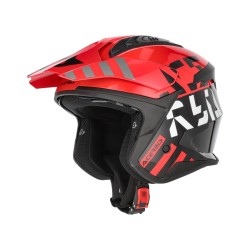 Casco jet ACERBIS Aria EVO black-red