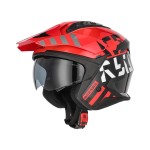 Casco jet ACERBIS Aria EVO black-red - Micasco.es - Tu tienda de cascos de moto