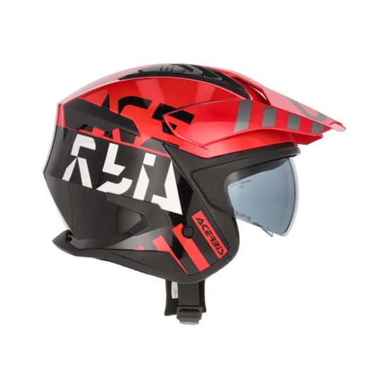 Casco jet ACERBIS Aria EVO black-red - Micasco.es - Tu tienda de cascos de moto