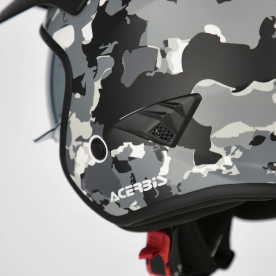 Casco Jet ACERBIS Aria Sport Grey Black - Micasco.es - Tu tienda de cascos de moto