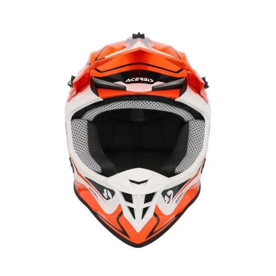 Casco Acerbis Linear Orange White - Micasco.es - Tu tienda de cascos de moto