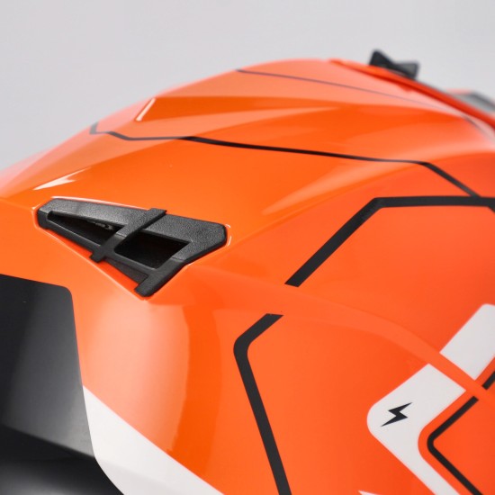 Casco Acerbis Linear Orange White - Micasco.es - Tu tienda de cascos de moto
