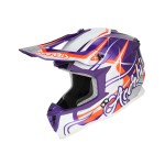 Casco Acerbis Linear Purple White - Micasco.es - Tu tienda de cascos de moto