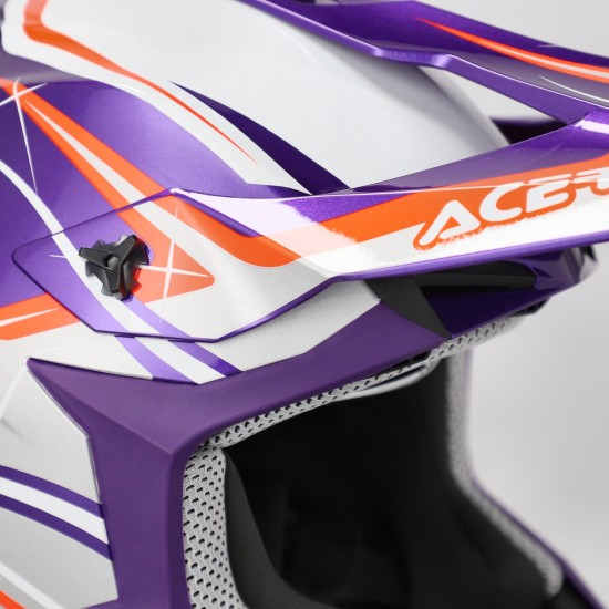 Casco Acerbis Linear Purple White - Micasco.es - Tu tienda de cascos de moto
