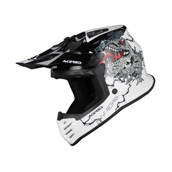 Casco Acerbis Profile Junior White Black - Micasco.es - Tu tienda de cascos de moto