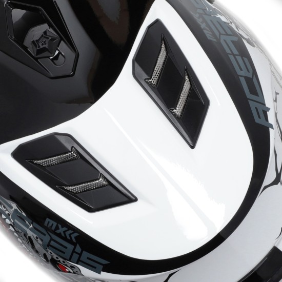 Casco Acerbis Profile Junior White Black - Micasco.es - Tu tienda de cascos de moto