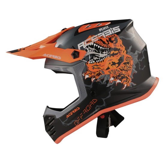Casco Acerbis Profile Junior Black Fluo Orange - Micasco.es - Tu tienda de cascos de moto