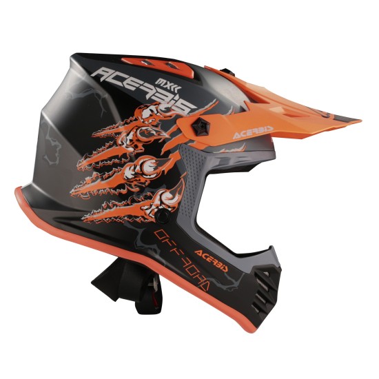 Casco Acerbis Profile Junior Black Fluo Orange - Micasco.es - Tu tienda de cascos de moto