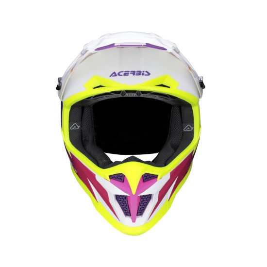 Casco Acerbis T711 WHITE PURPLE - Micasco.es - Tu tienda de cascos de moto