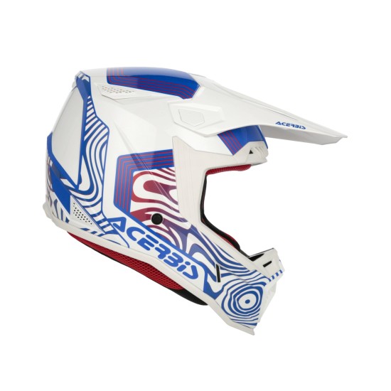 Casco Acerbis Whoops White Blue Red - Micasco.es - Tu tienda de cascos de moto