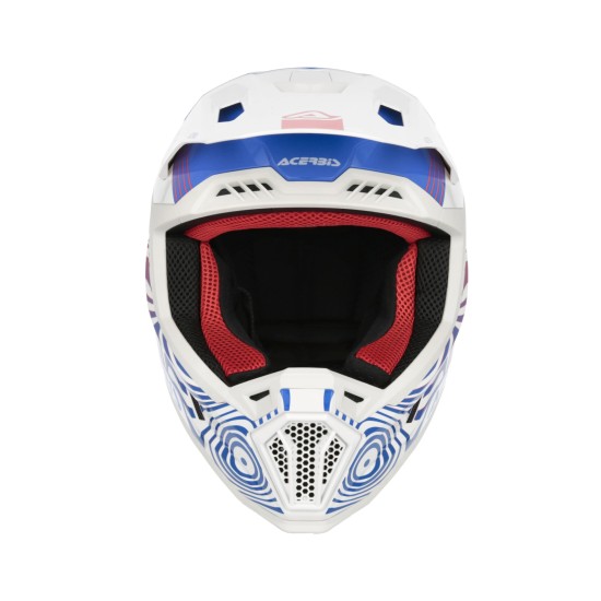 Casco Acerbis Whoops White Blue Red - Micasco.es - Tu tienda de cascos de moto