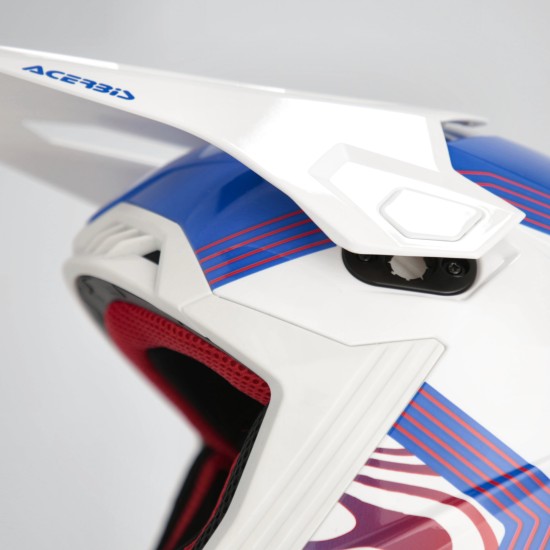 Casco Acerbis Whoops White Blue Red - Micasco.es - Tu tienda de cascos de moto