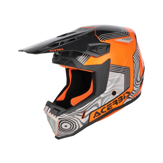 Casco Acerbis Whoops Grey Orange - Micasco.es - Tu tienda de cascos de moto