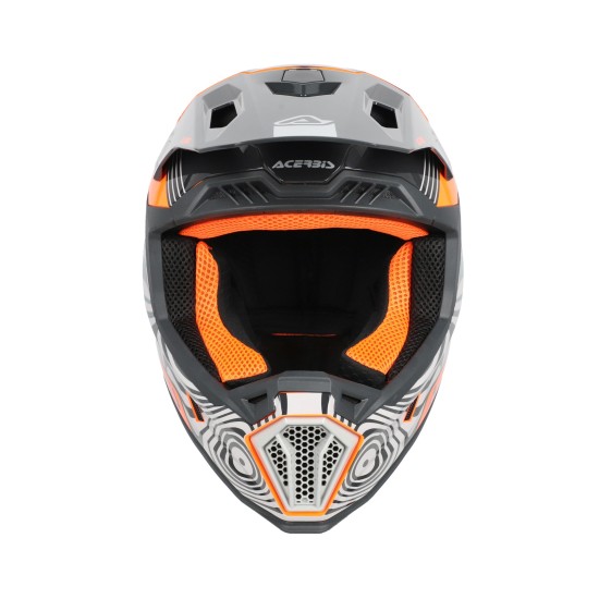 Casco Acerbis Whoops Grey Orange - Micasco.es - Tu tienda de cascos de moto